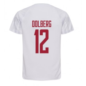 Goedkope Denemarken Kasper Dolberg 12 Uitshirt World Cup 2022